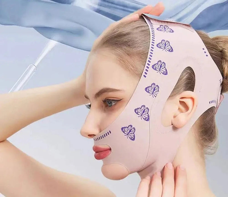 Face Slim™ - Máscara de Contorno Facial Afina, Modela o Rosto e Reduz Papada