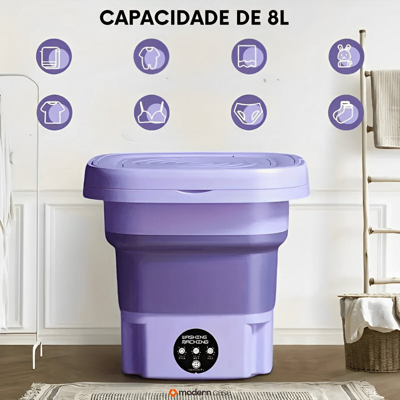 Mini Máquina de Lavar  | Lava & Centrifuga - Roupa Limpa sem Esforço