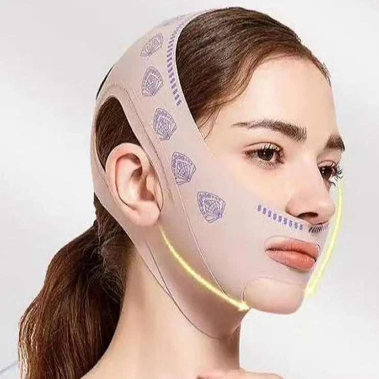 Face Slim™ - Máscara de Contorno Facial Afina, Modela o Rosto e Reduz Papada