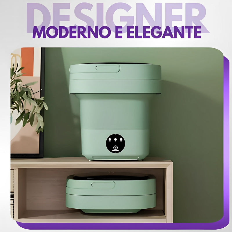 Mini Máquina de Lavar  | Lava & Centrifuga - Roupa Limpa sem Esforço